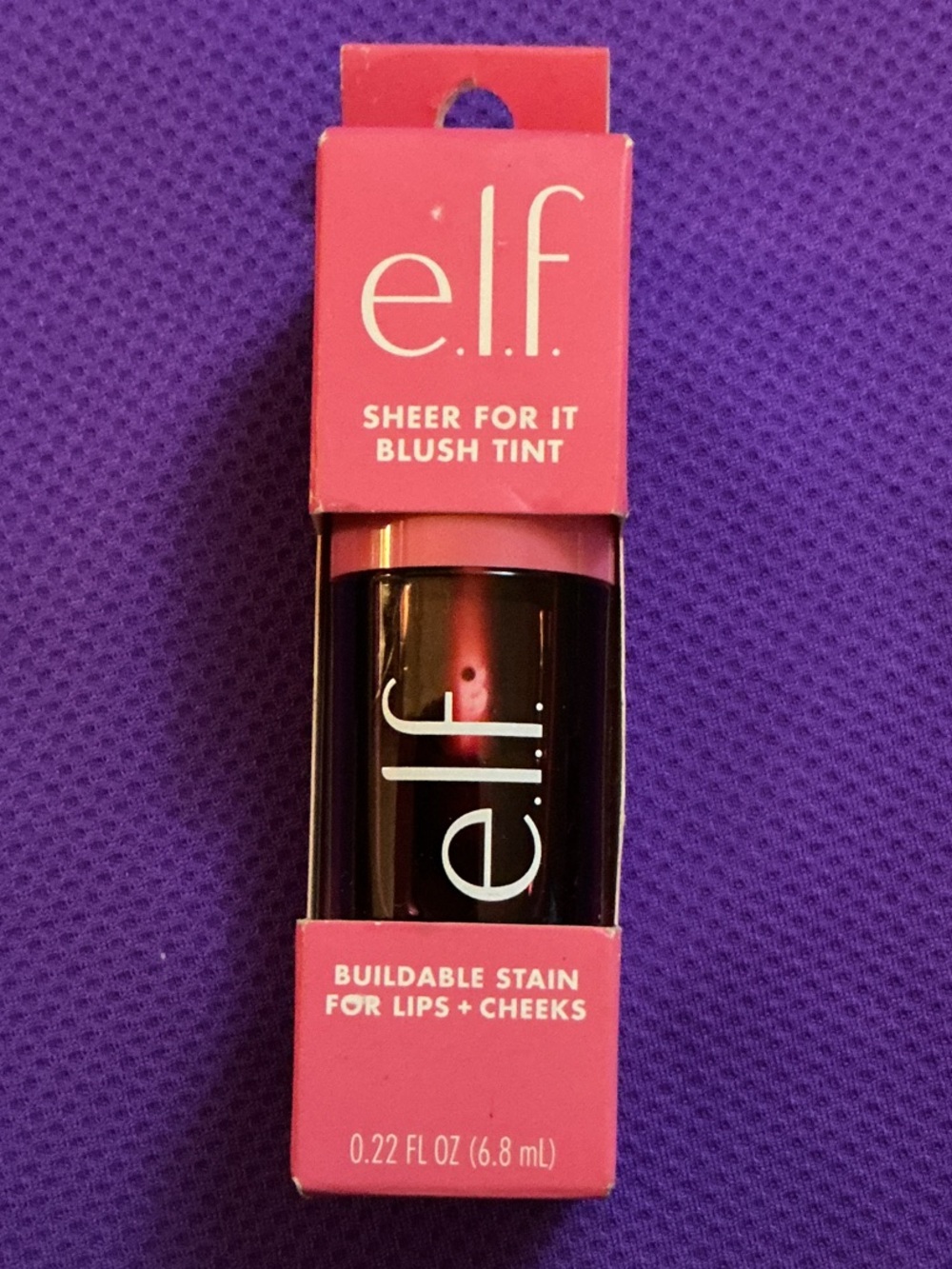 e.l.f. Sheer For It Blush Tint - Left on Red